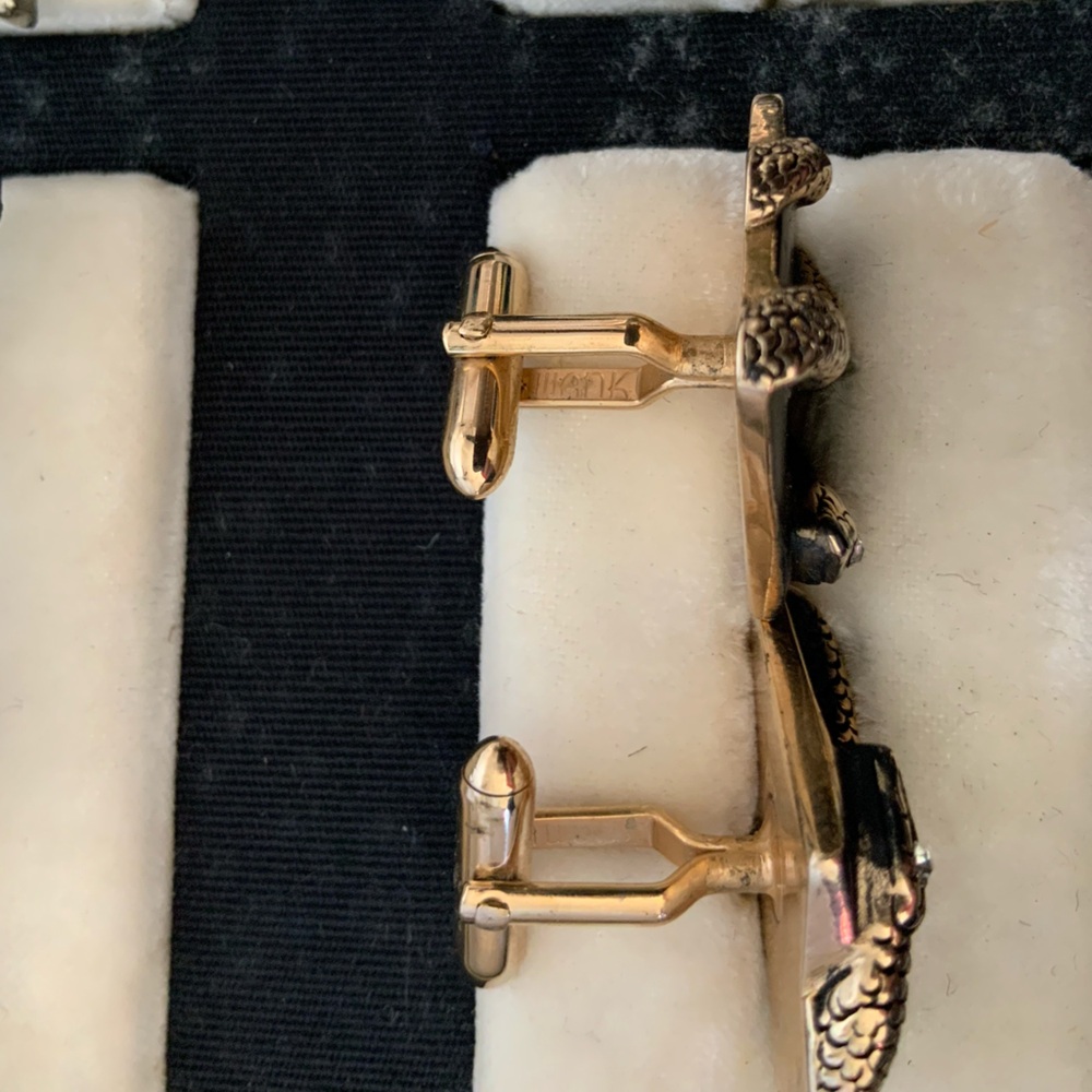 Vintage Swank 1950’s Snake Cuff Links - Picture 2 of 5